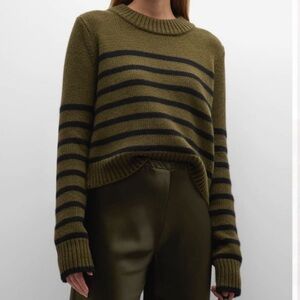 La Ligne Mini Marin Sweater - Olive & Black